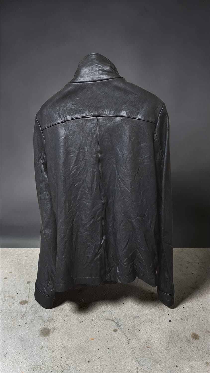 고어 GORE 블랙 레더 자켓 44 상품이미지4