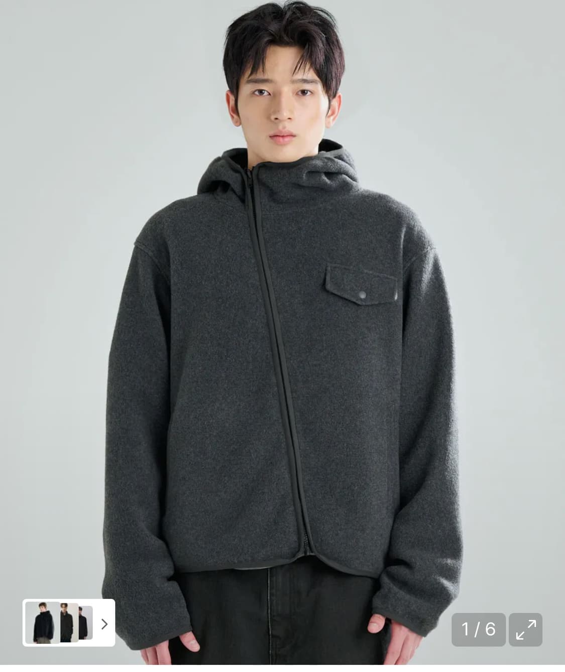 지플리시 플리스 후드집업 L 상품이미지3