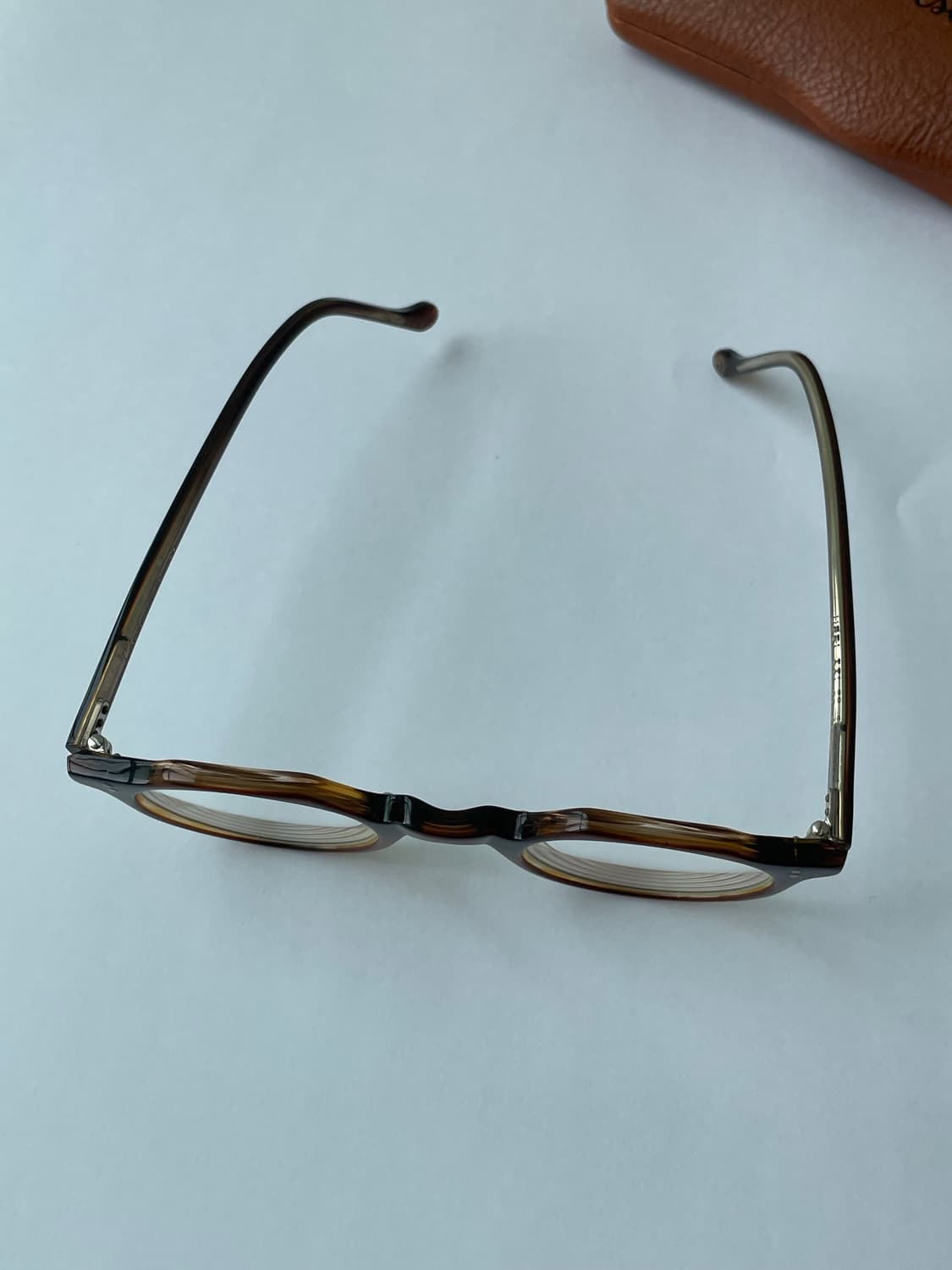 Lesca Heri(레스카 헤리)  43-24 브라운 안경 판매합니다. 상품이미지4