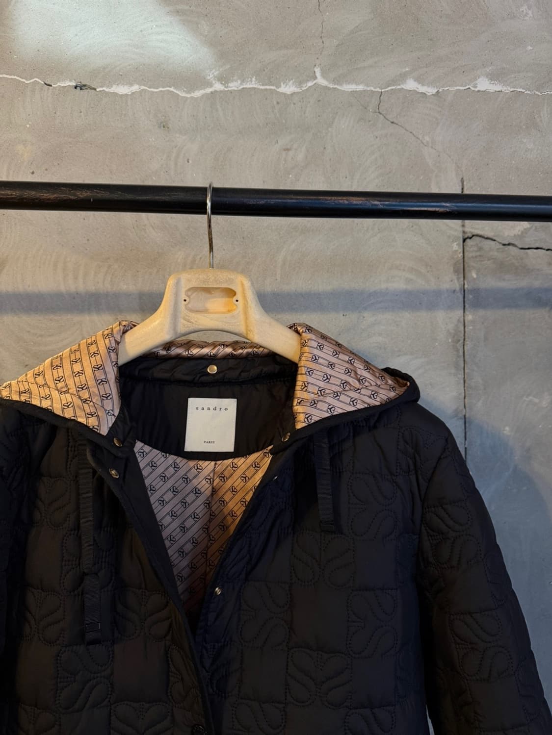 산드로 후드 퀼팅자켓 66~77 상품이미지4