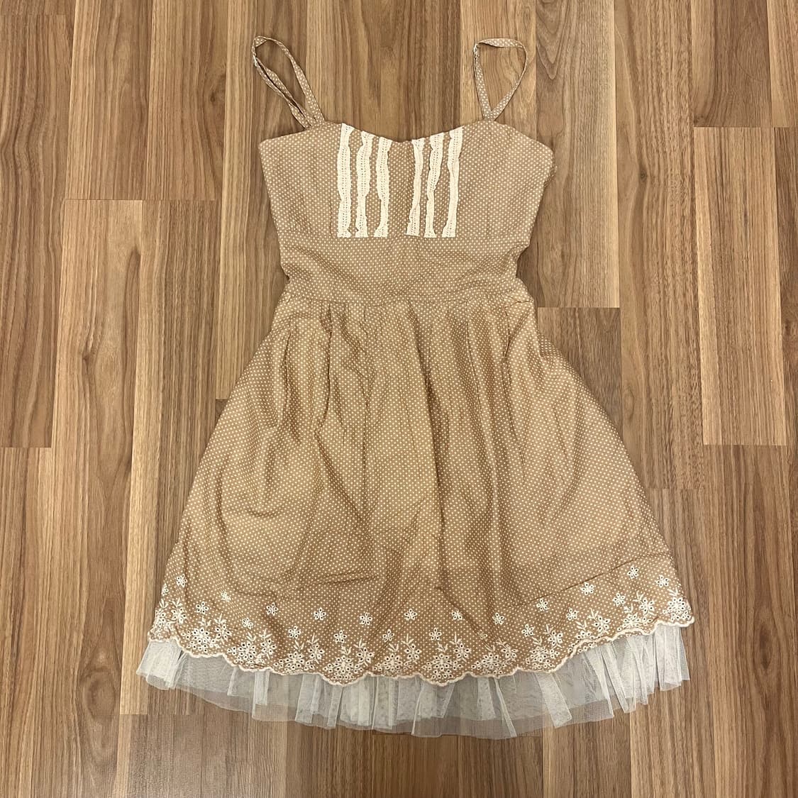 도트 땡땡이 레이스 원피스 상품이미지1