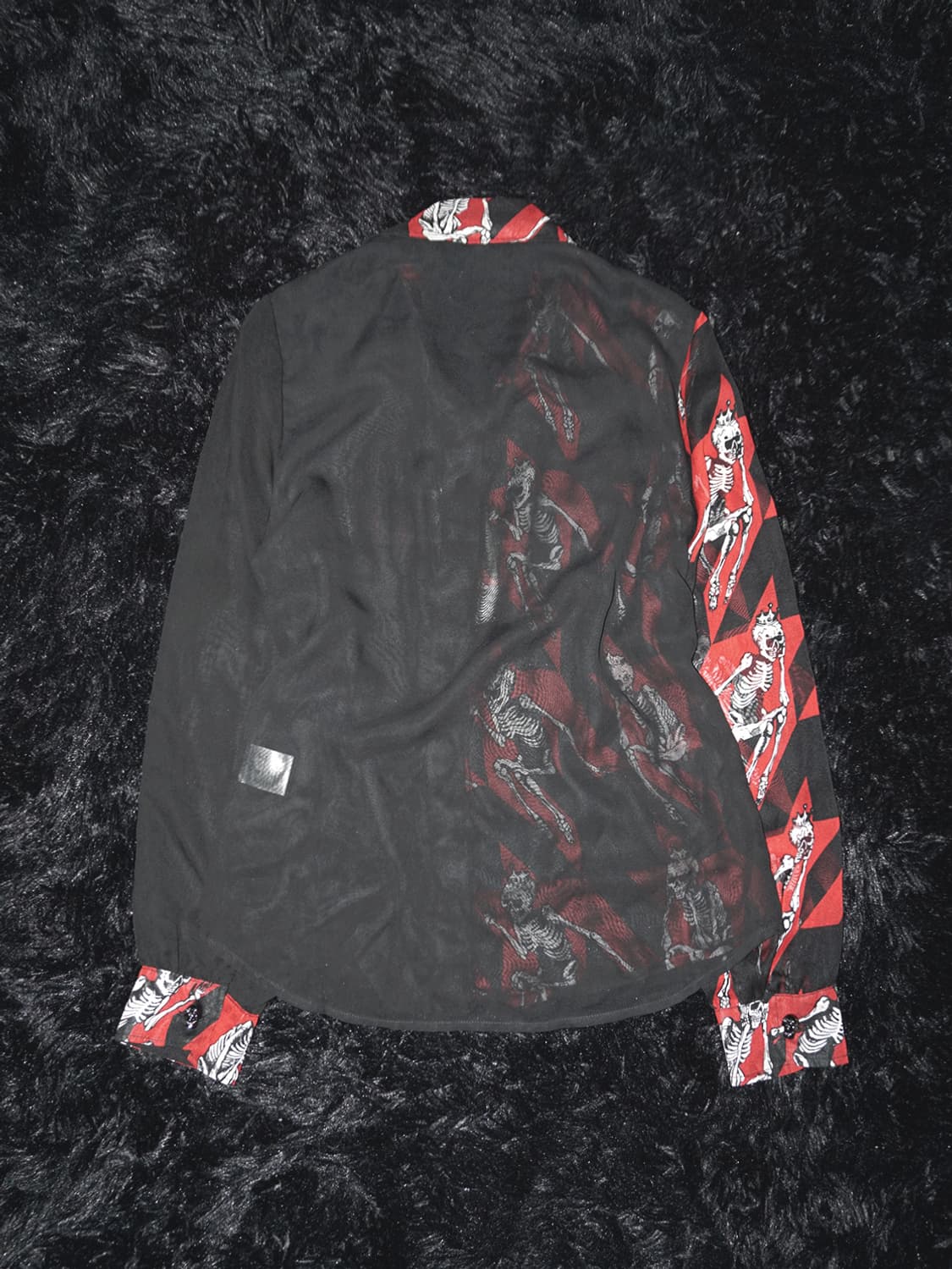 (bodyline) skull see-through shirt  상품이미지5