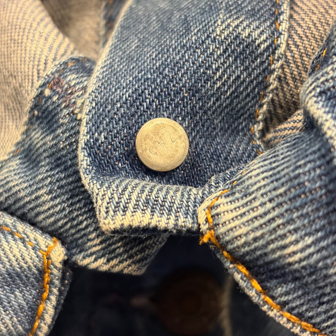[S] 80s 리바이스 USA 데님 트러커 청자켓 C495 상품이미지8