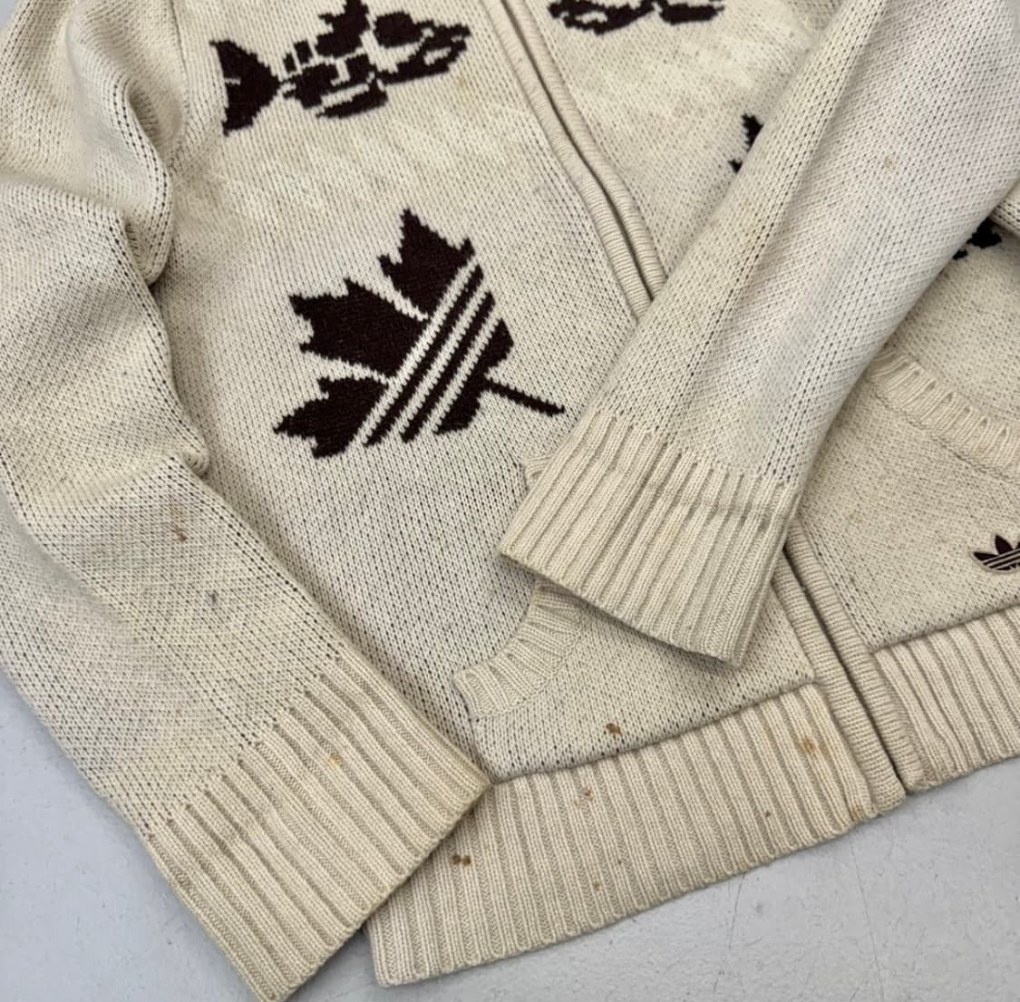 아디다스 00s 캐나다 코위찬 니트 집업 105 상품이미지3
