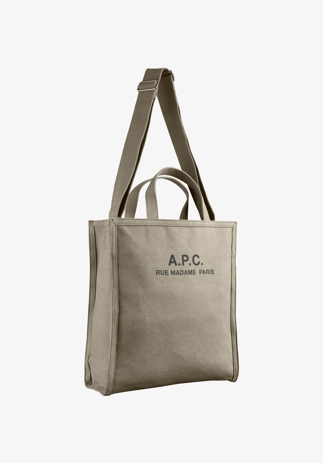 (새상품50%할인)APC 아페쎄 정품 리쿠퍼레이션 토트백 겸 숄더백 카키 상품이미지3