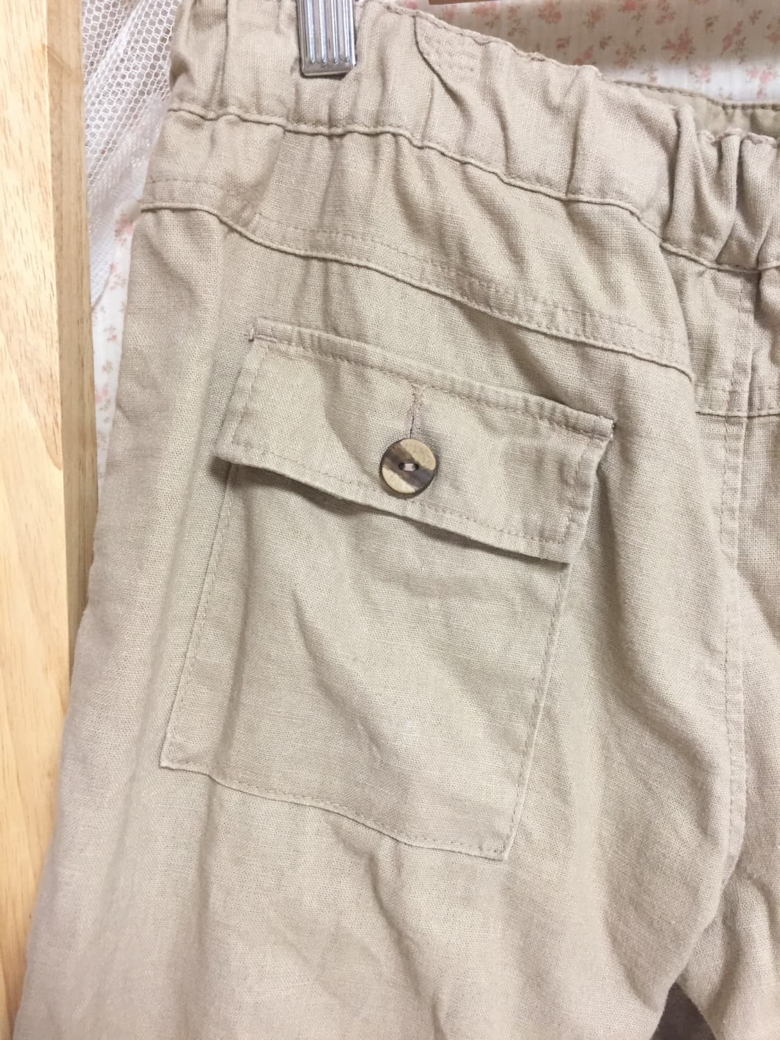 빈티지 베이지 레이스 팬츠 상품이미지5