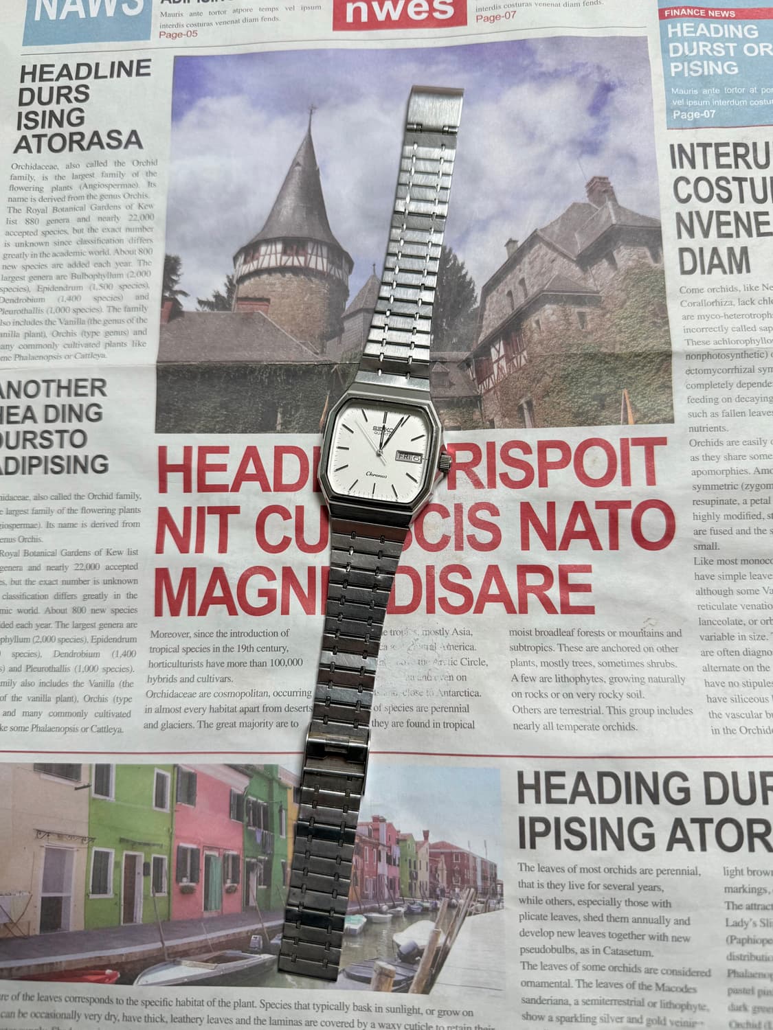 세이코 Seiko Chronos 쿼츠 스퀘어 상품이미지2