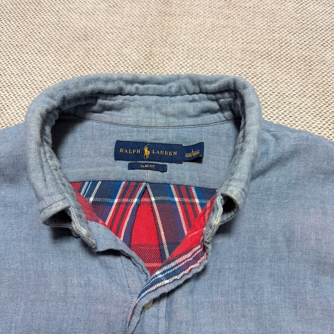 폴로 랄프로렌 슬림핏 코튼 셔츠 상품이미지2