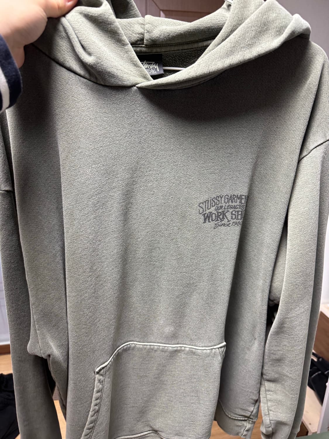 스투시 아워레가시 워크샵 서프맨 다크후드 후드 L 상품이미지2