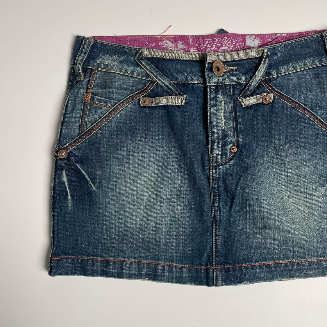 Tough jeansmith 스티치 미니 스커트 상품이미지3