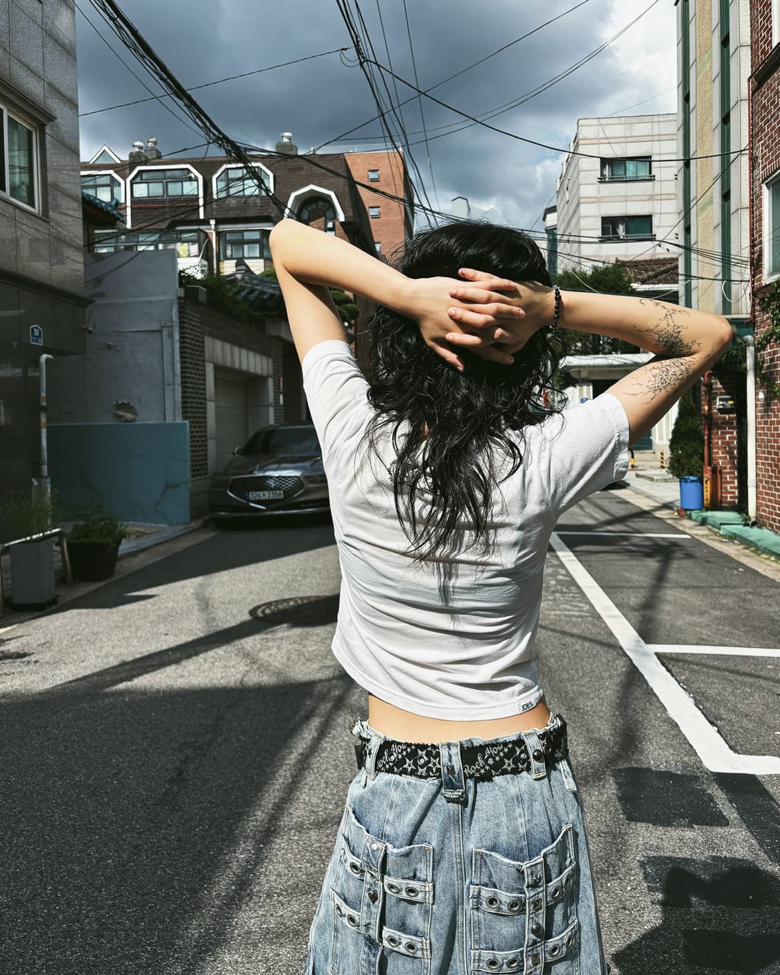 히스테릭 글래머 숏타입 로고 티셔츠 상품이미지4