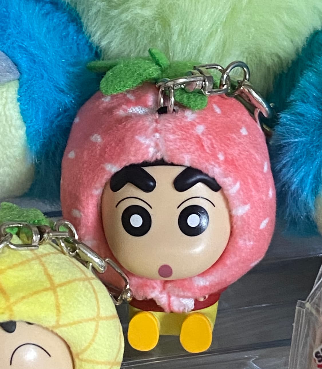 짱구 과일 피규어) 딸기 짱구 피규어 키링 상품이미지1