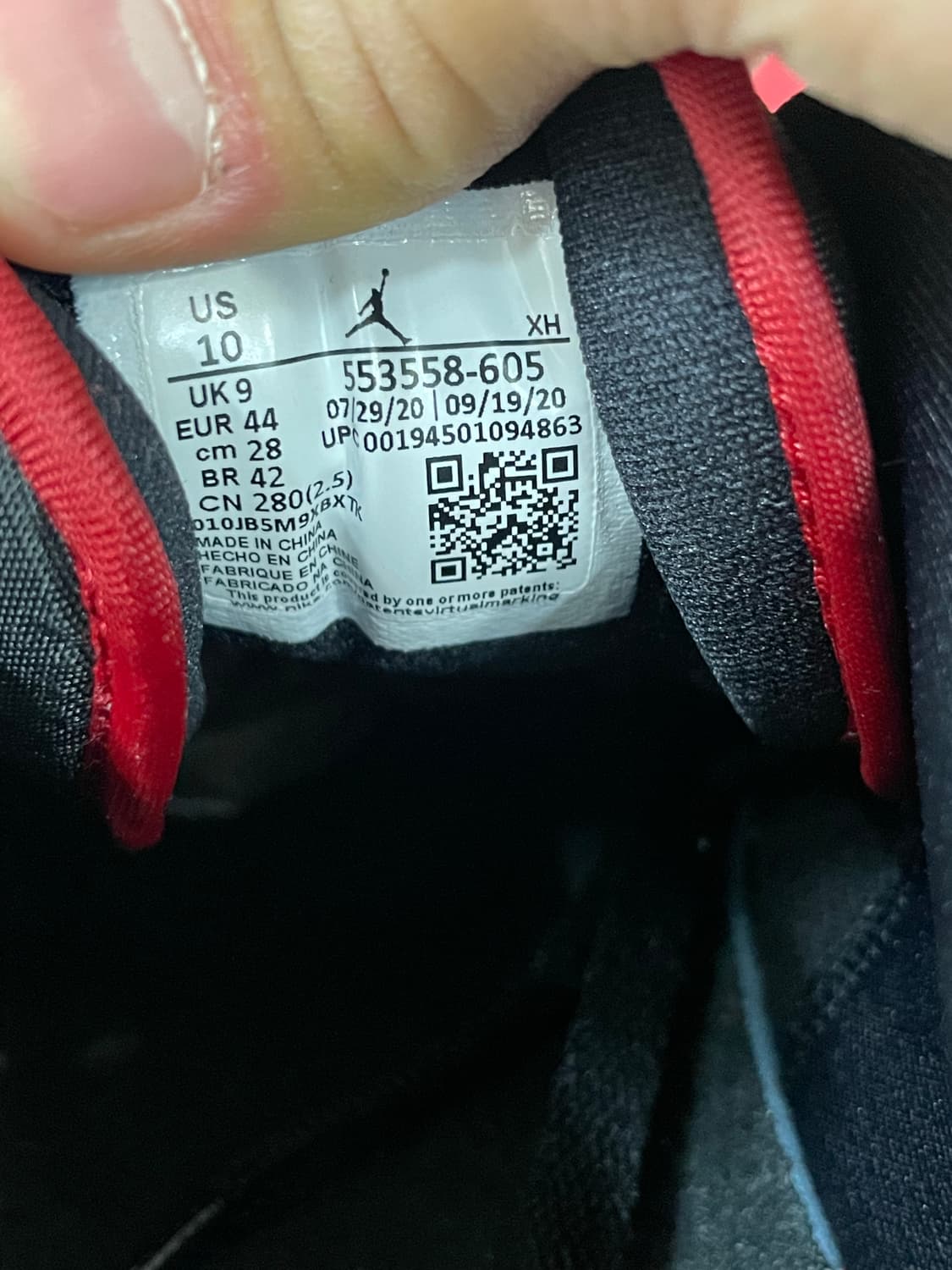 나이키 조던1 로우 짐레드 블랙 280 (gr-4460) 상품이미지9