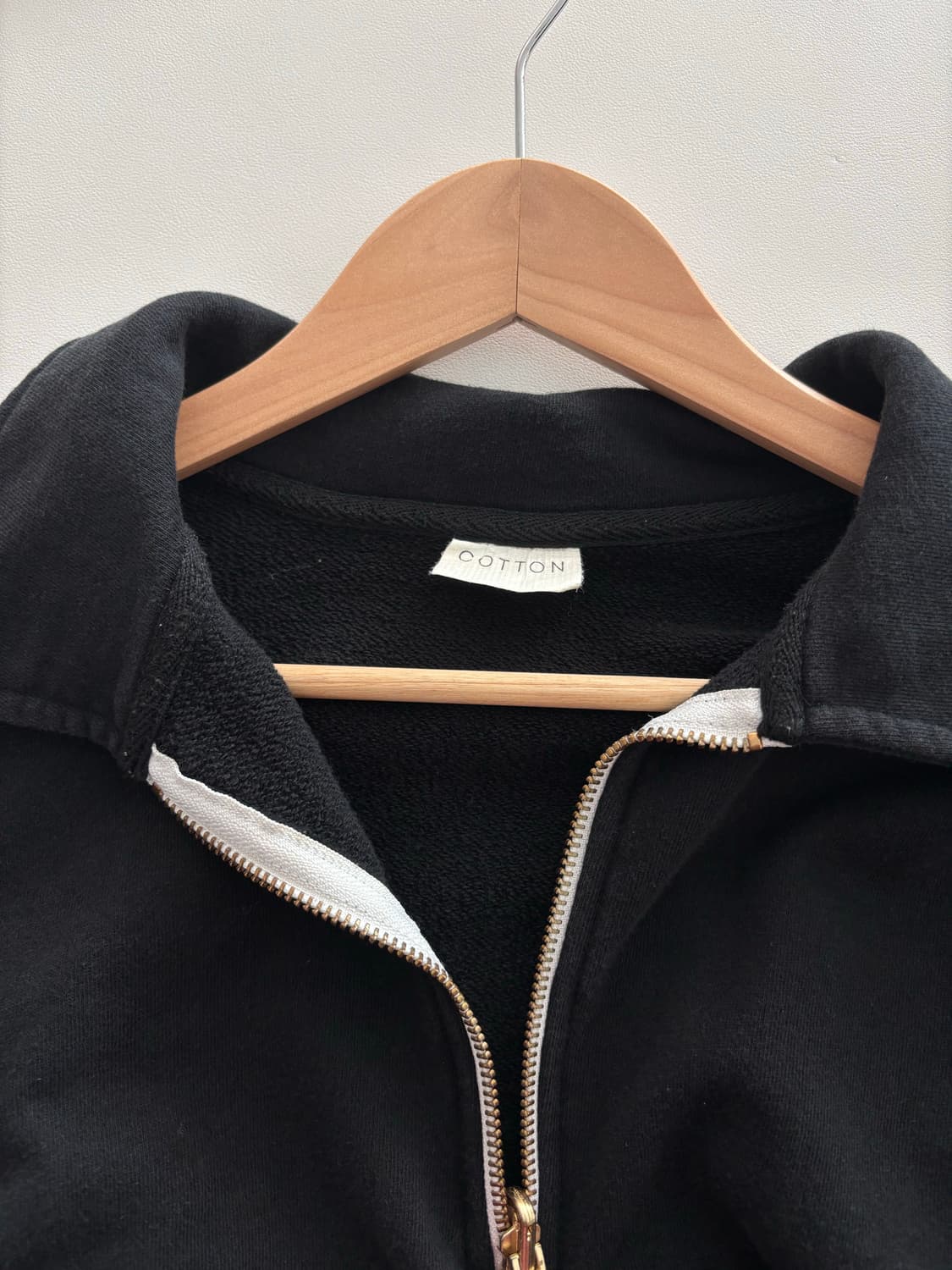 Ore 오어 블랙 코튼 집업 세트 상품이미지3