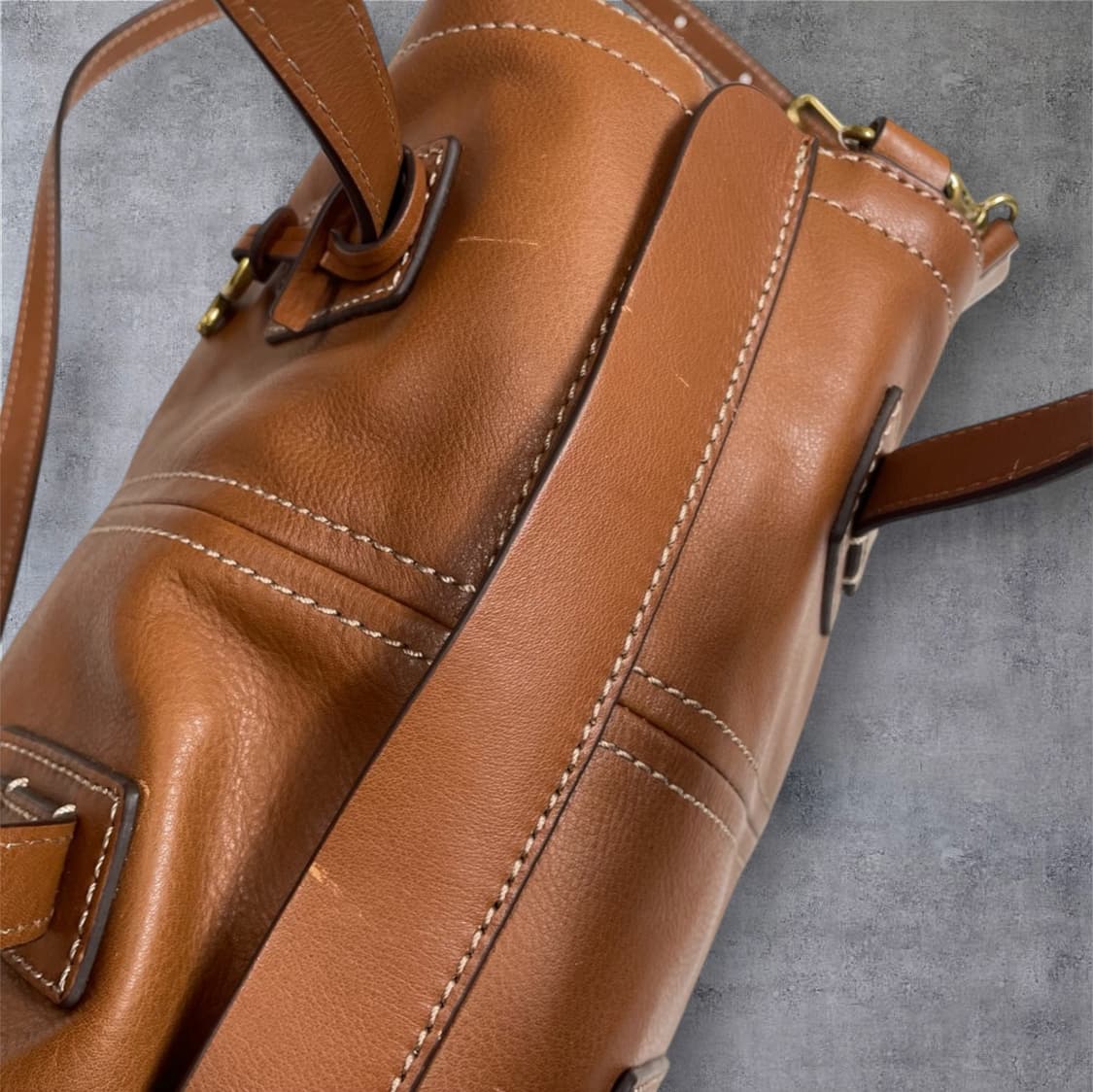 파슬 Fossil 브라운 엠마 사첼백 토트백 크로스백 상품이미지5