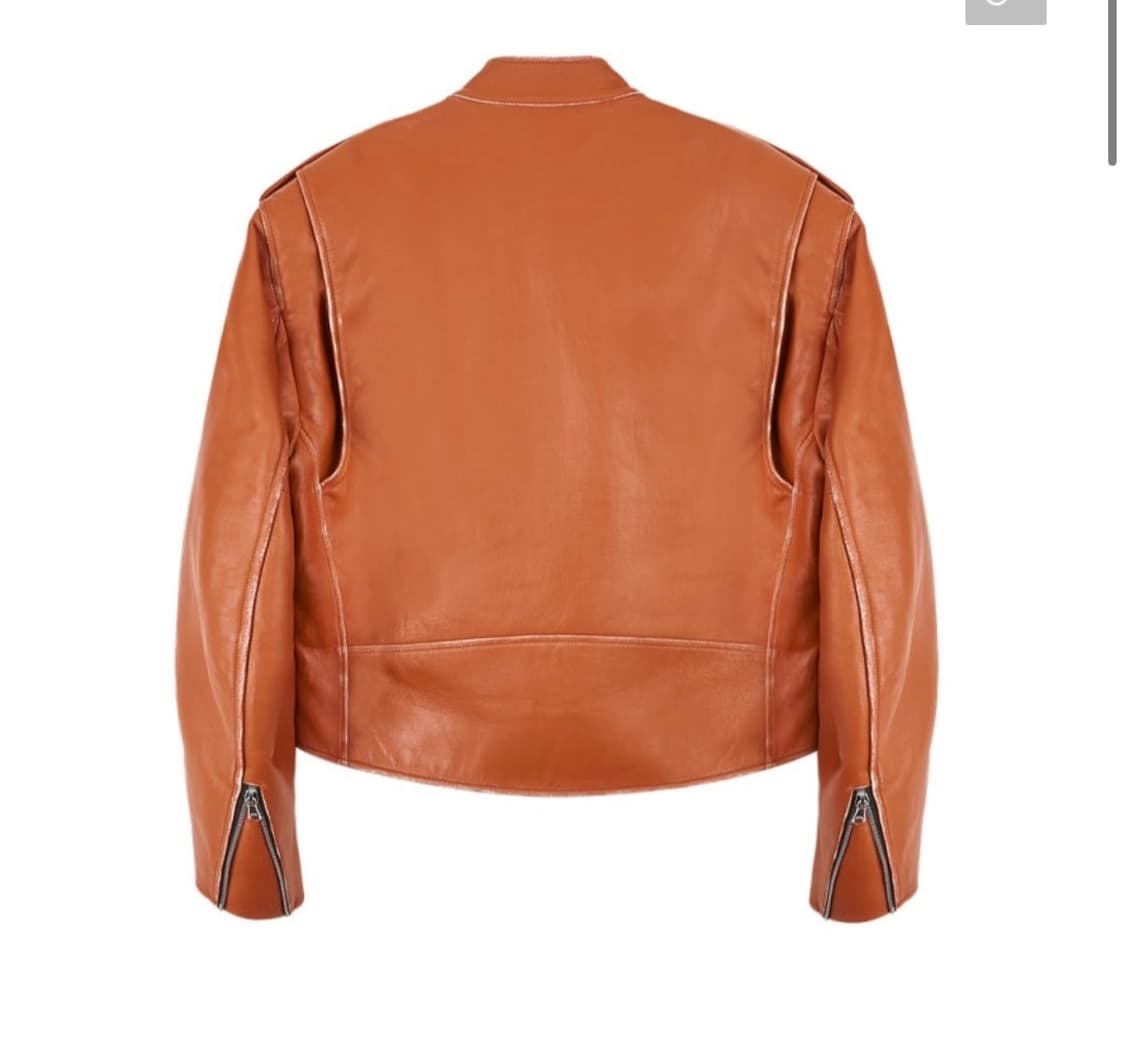 노이스  바이커 램스킨 레더 자켓 브라운 L size 상품이미지3