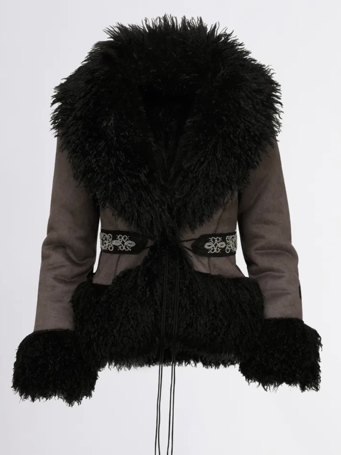 스컬프터 리버시블 퍼 무스탕 자켓(블랙 S) 상품이미지1