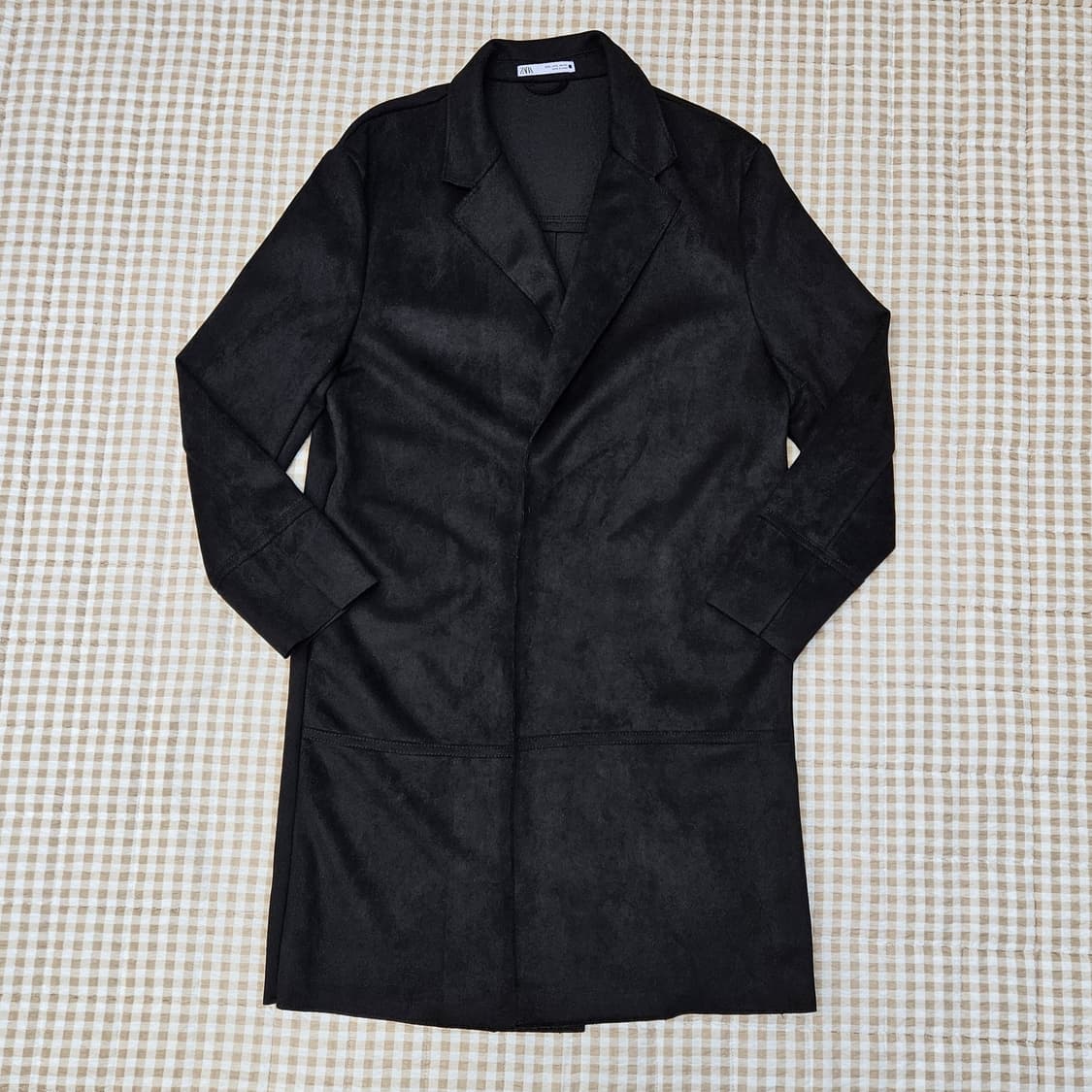 자라 스웨이드 체스터 코트형 가디건 남자100 상품이미지1