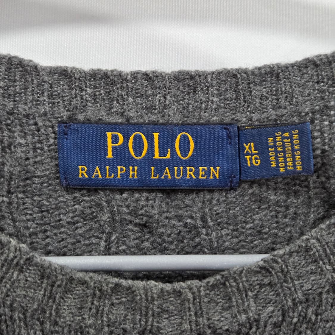 폴로랄프로렌 울 캐시미어 케이블 니트 XL 상품이미지3