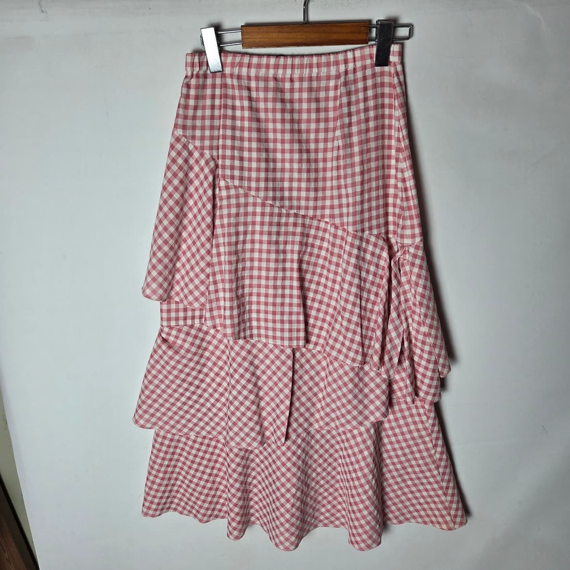 [Juicy Couture] 쥬시꾸뛰르 셔링 체크 롱스커트 상품이미지2