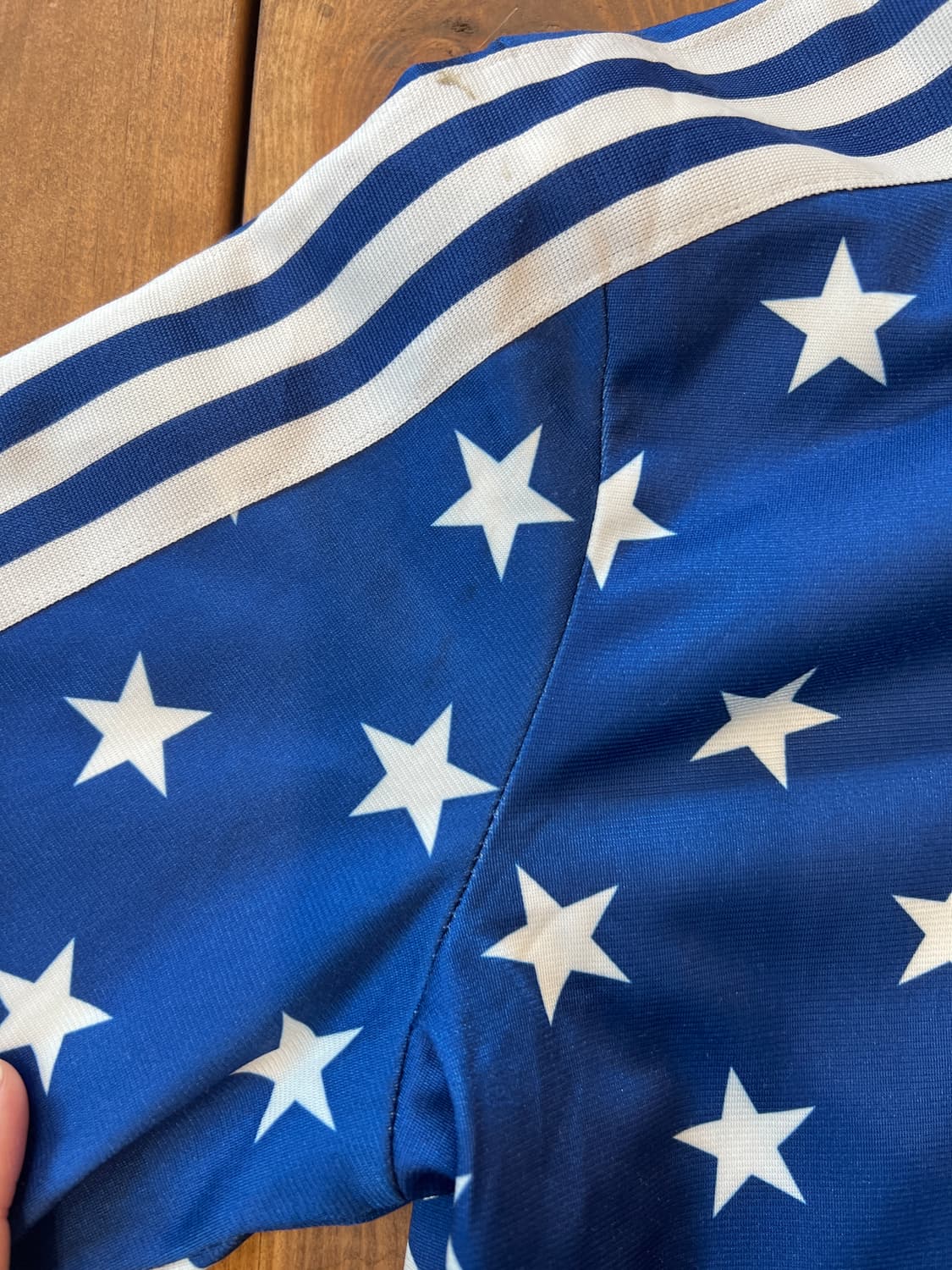 아디다스 블루 화이트 스타 져지 상품이미지7