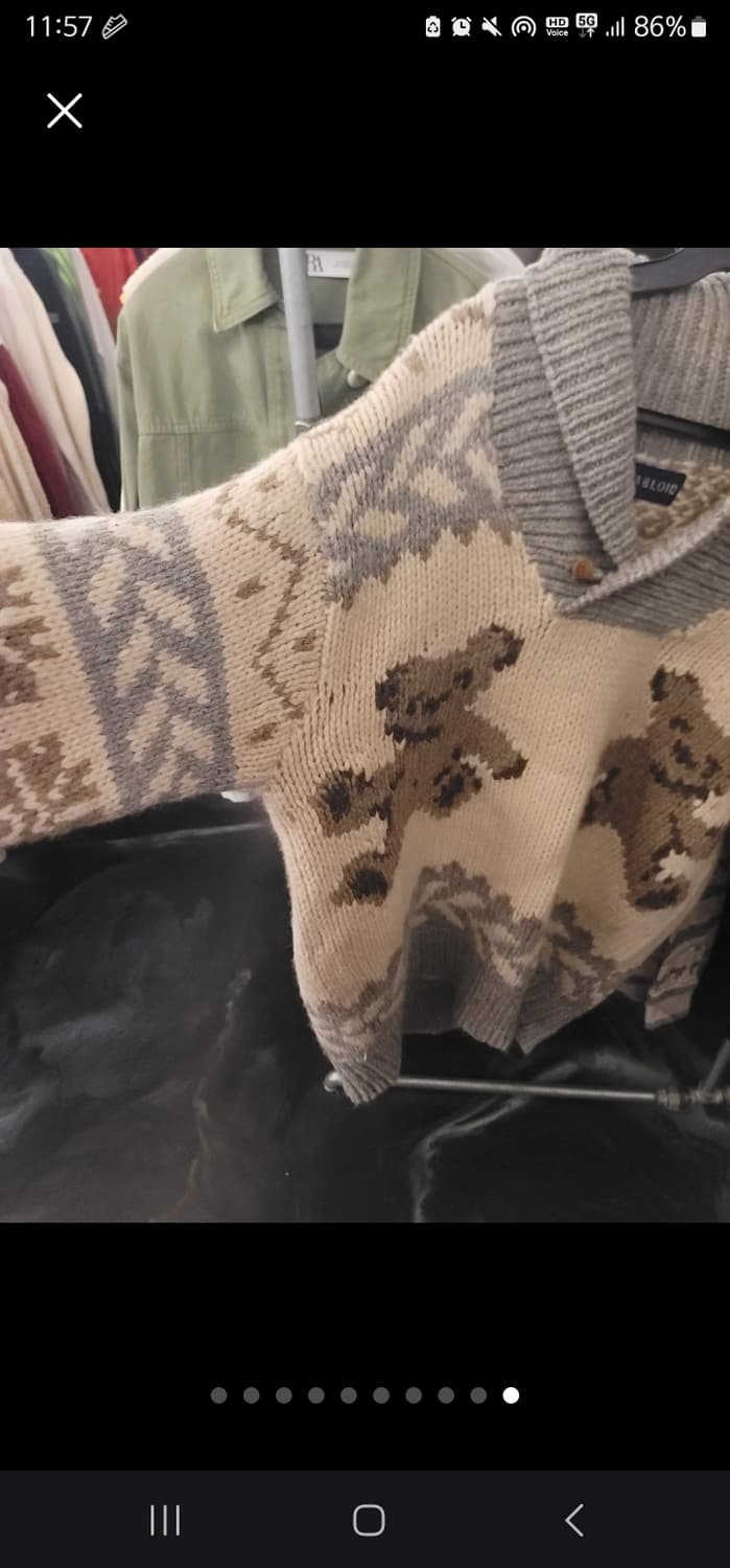 곰돌이 코위챤 Tabloid 타블로이드 니트 상품이미지9