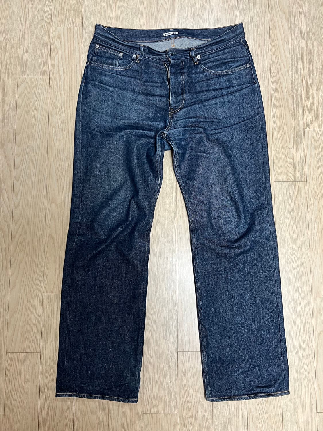 Auralee 하드 트위스트 데님 인디고 상품이미지1