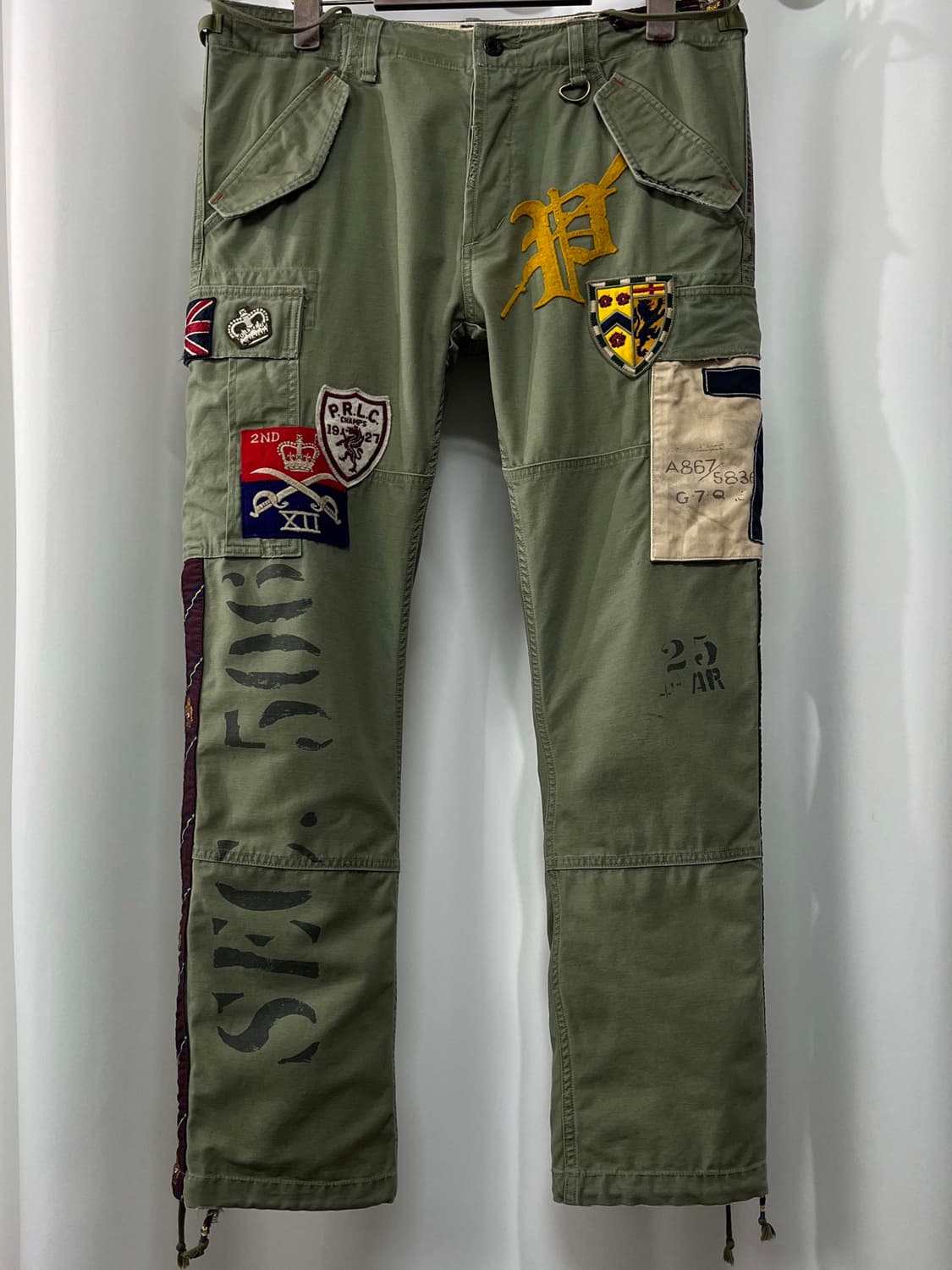 폴로 랄프로렌 m65 유틸리티 유니언잭 멀티패치 트라우저 카고팬츠 상품이미지1