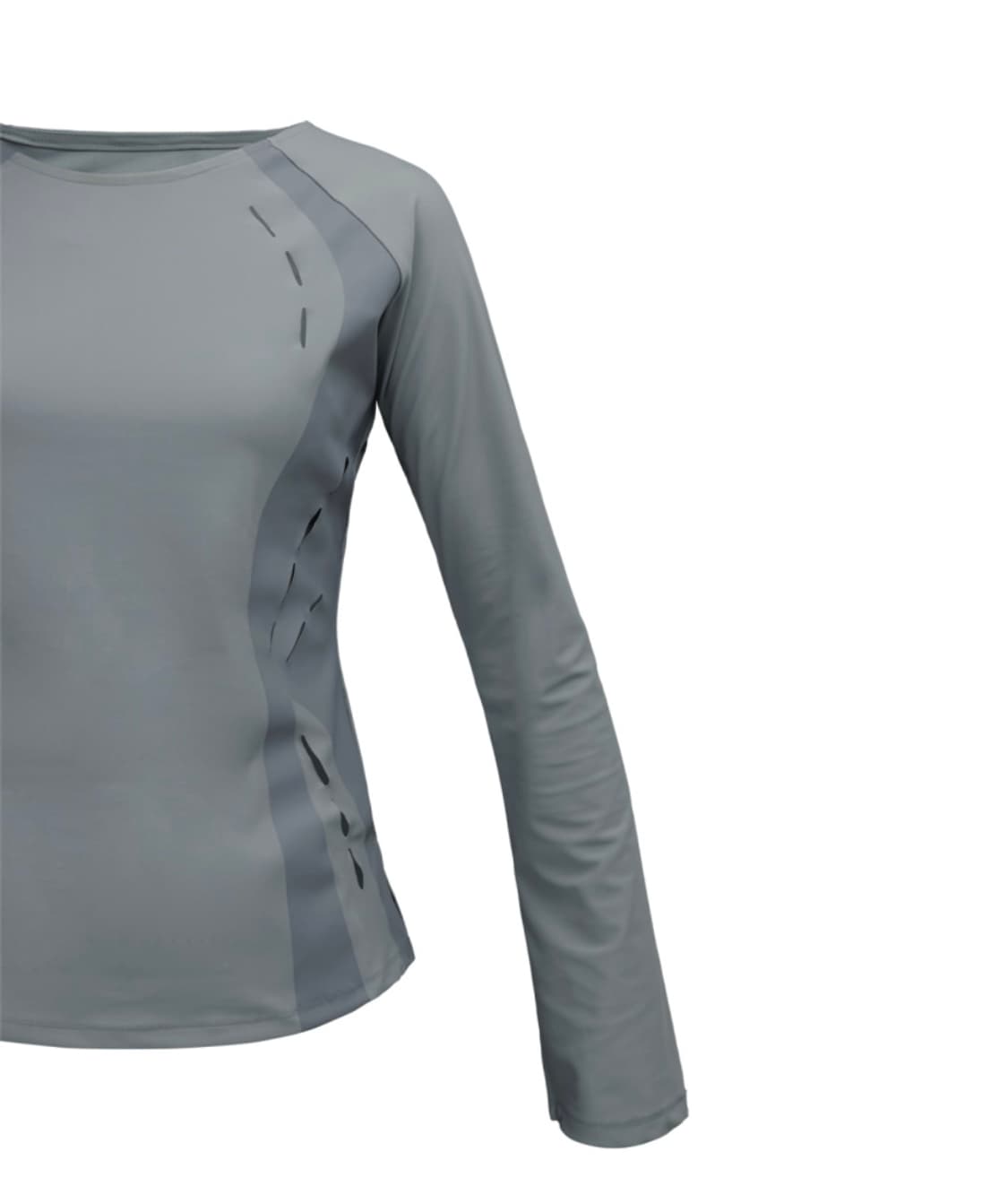 오호스 Film Slit Stretch Top _ Grey 상품이미지6