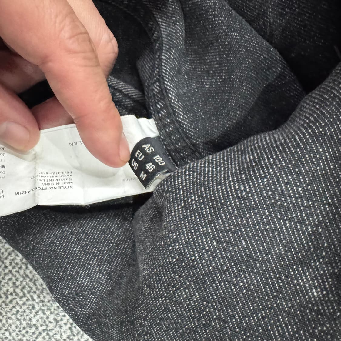 마틴 플랜 오버핏 로즈 패턴 흑청 데님 자켓 상품이미지7