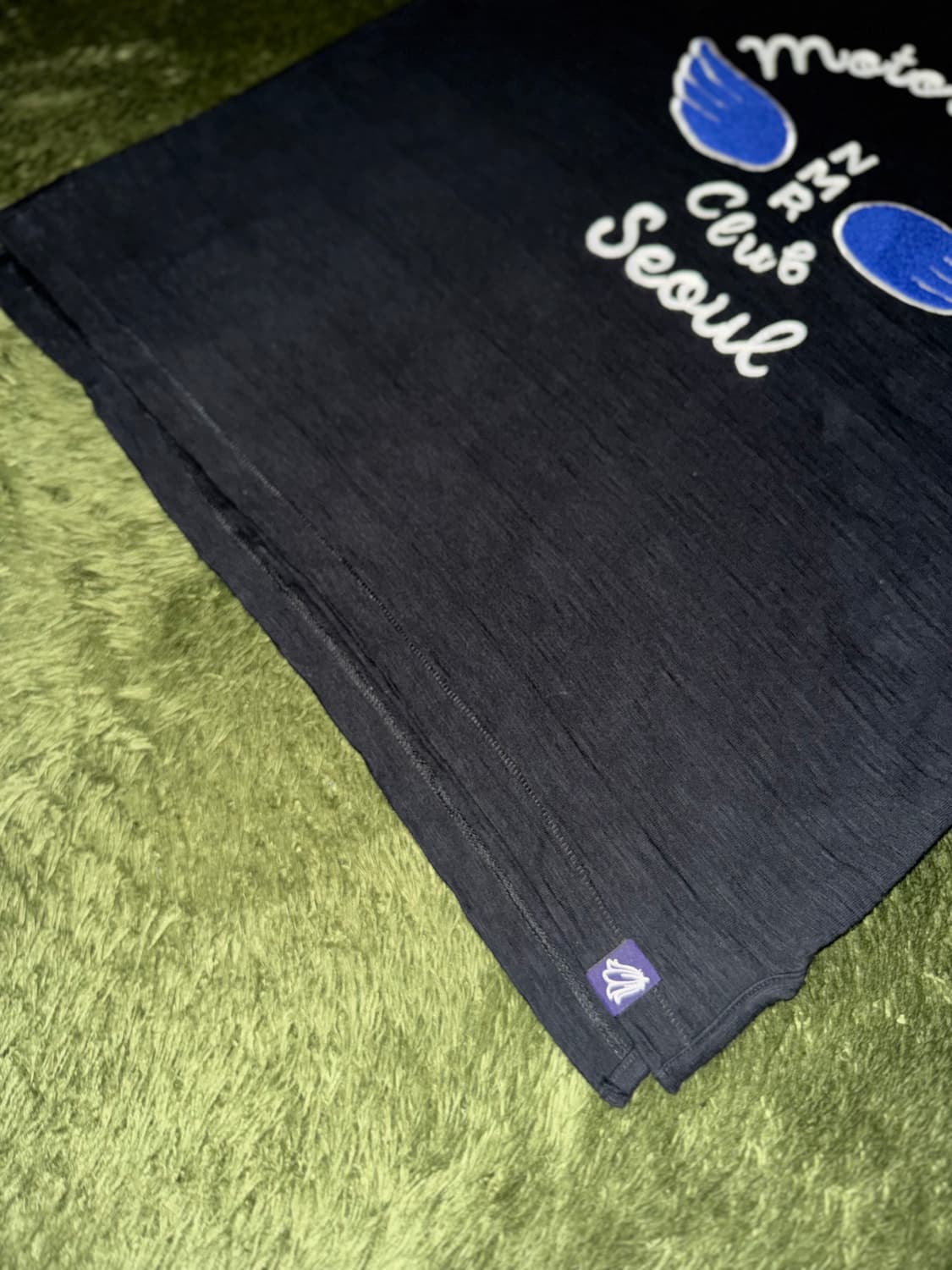 [L] 네이머클로딩 모터사이클 슬럽 싱글스티치 티셔츠 블랙 상품이미지6