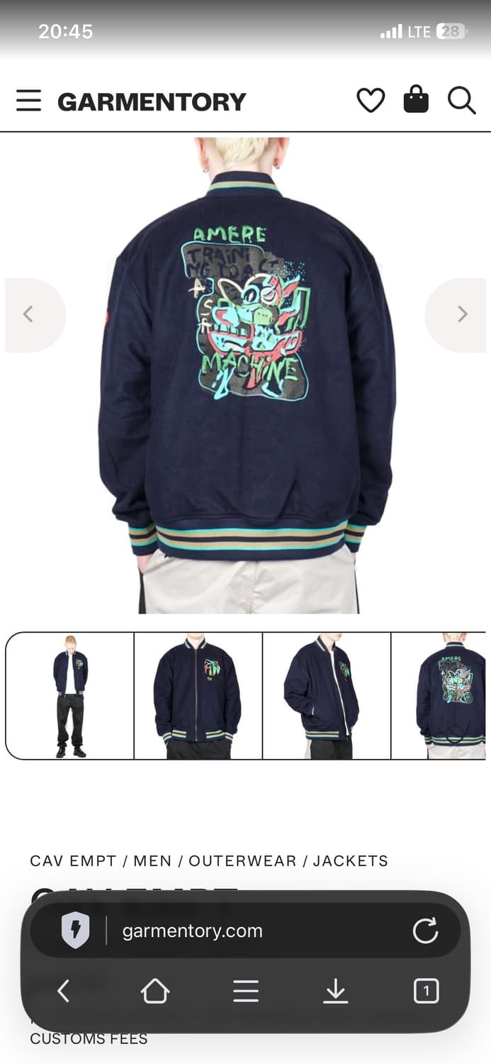 Cav Empt Cobra zip-up jacket 상품이미지2