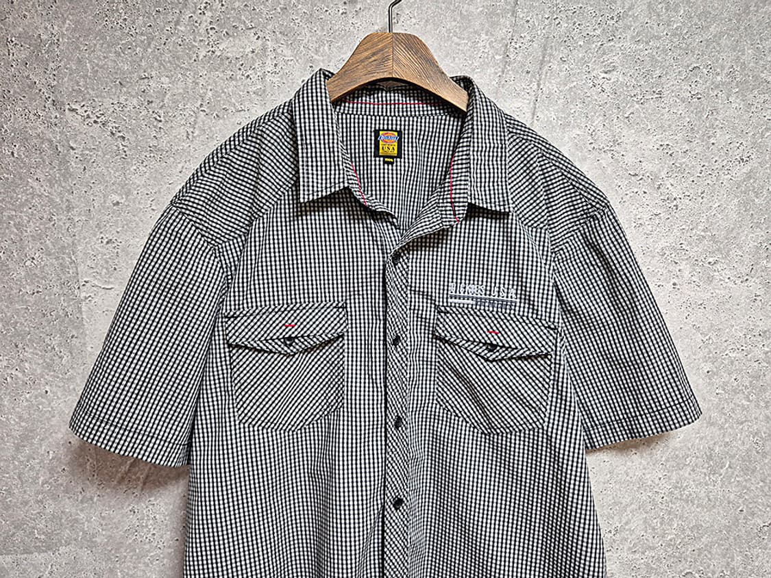 Dickies 디키즈 오리지널 체크 하프 반팔 셔츠 상품이미지4