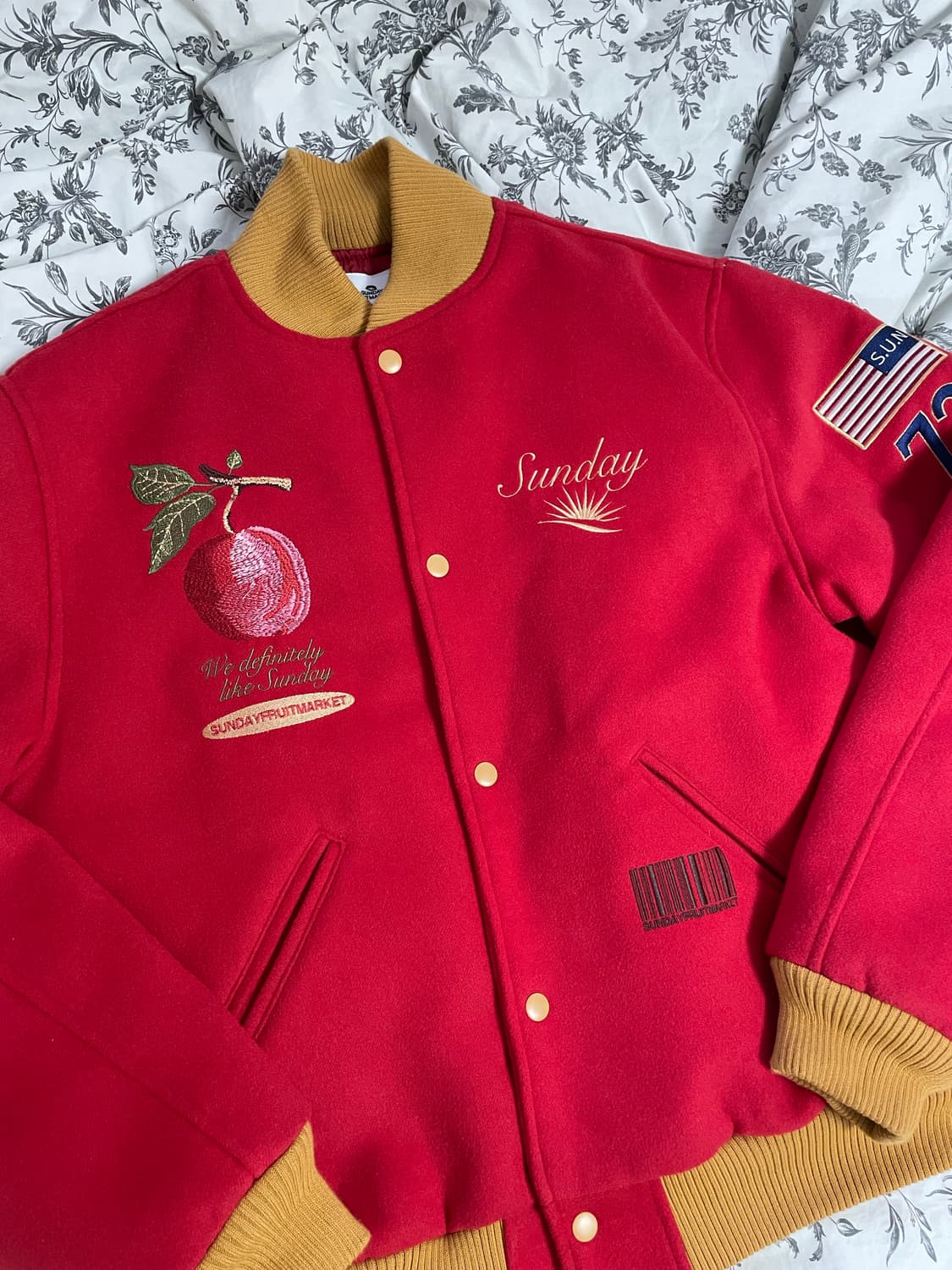 선데이후르츠마켓 바시티 누빔 자켓 상품이미지2