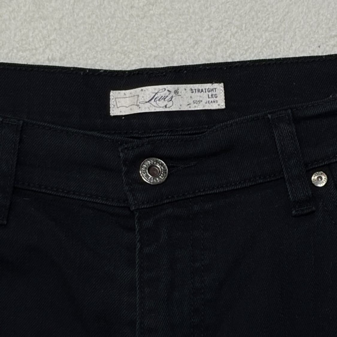 LEVI'S 505 블랙 데님 진 14 S/C 상품이미지4