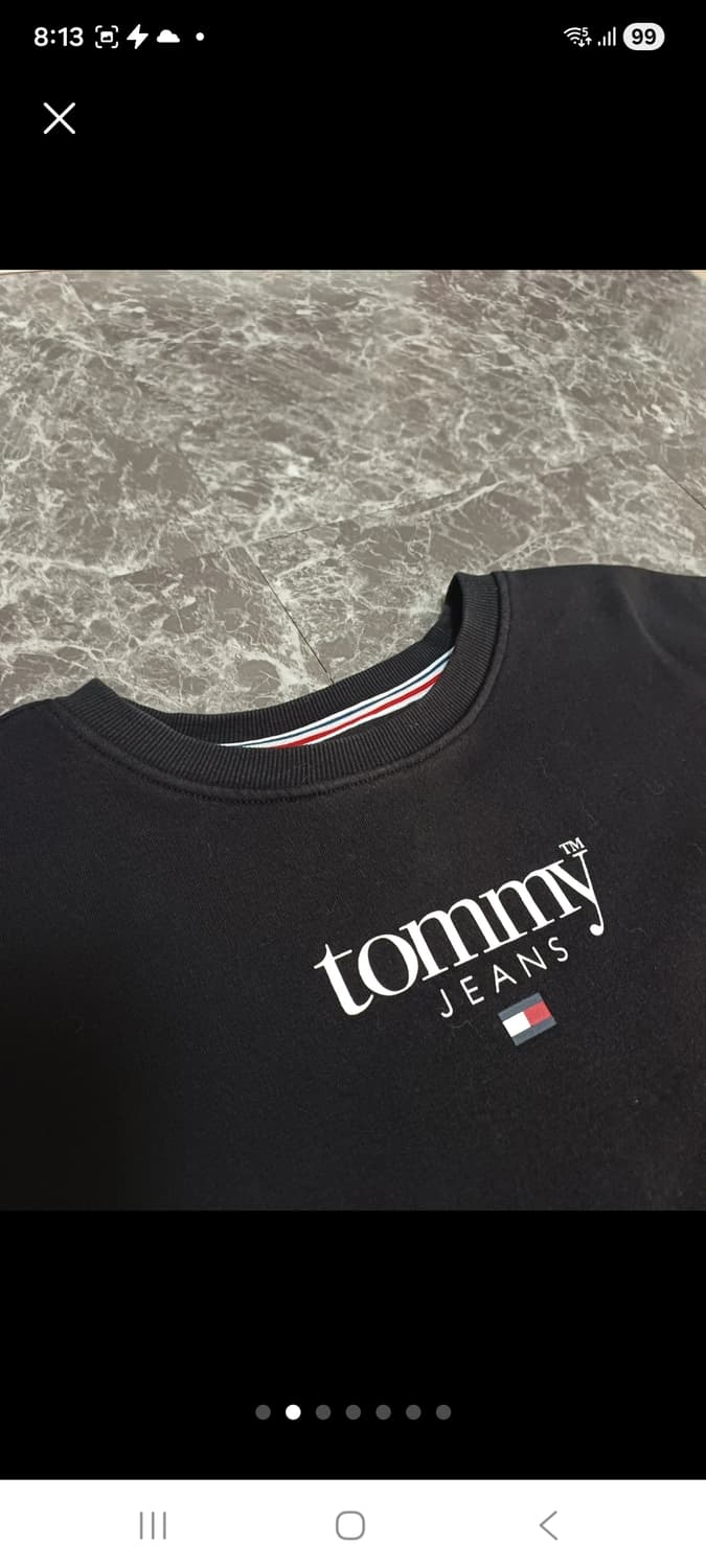 타미 진스(Tommy Jeans) 크롭 맨투맨 M 상품이미지2