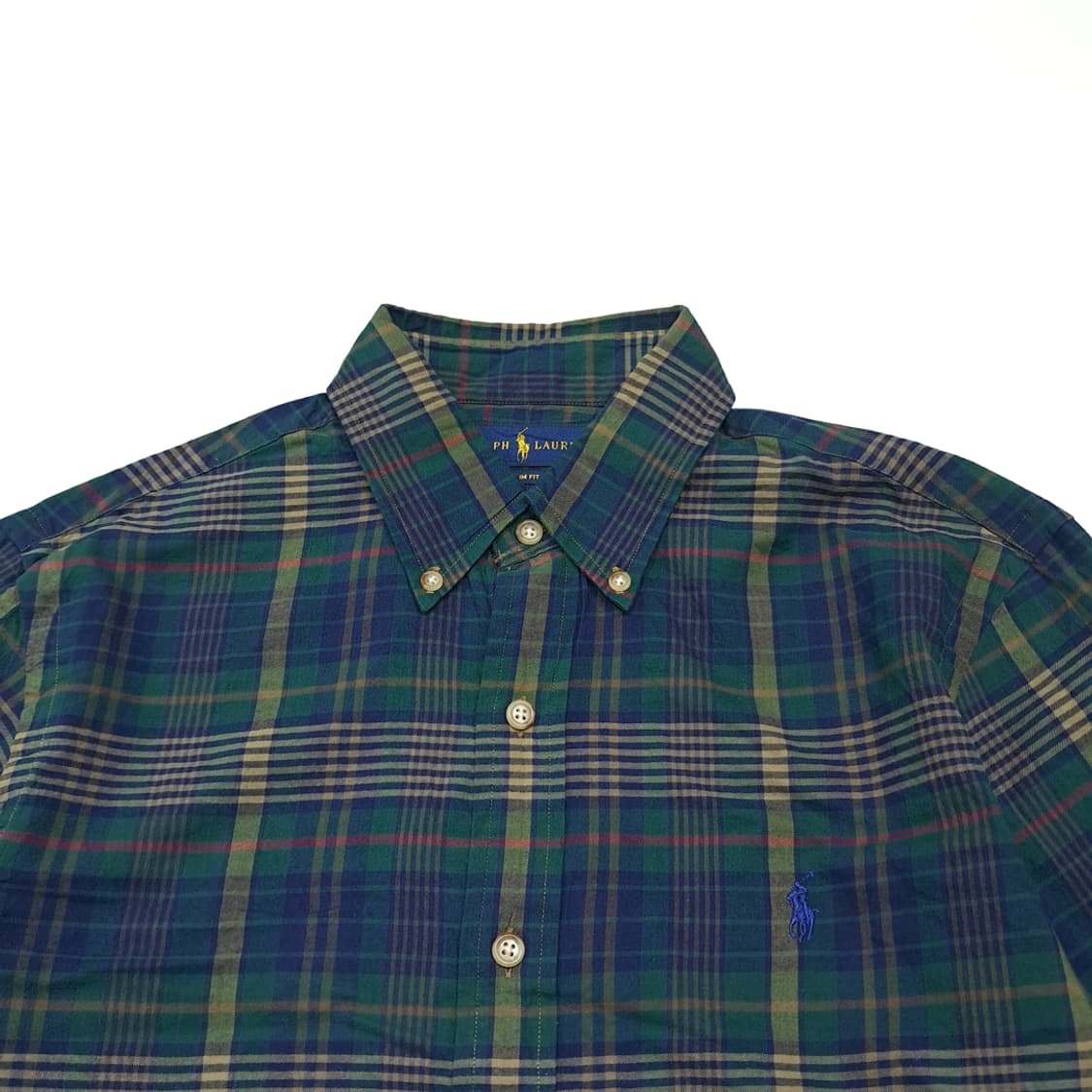 CK121 M 폴로 슬림핏 클래식 마드라스 체크 셔츠 남방 상품이미지2