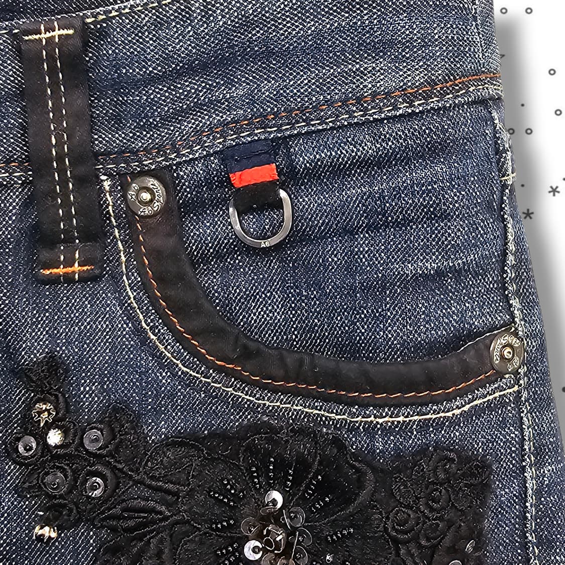 67 A6 데님 카프리 팬츠 상품이미지8