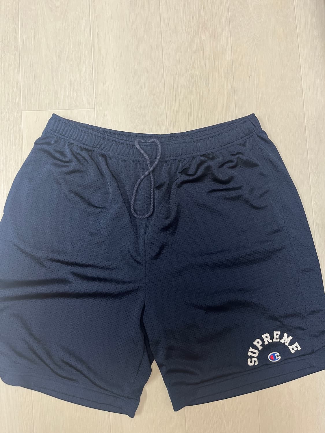 [L] 슈프림 x 챔피온 메쉬팬츠 네이비 상품이미지3