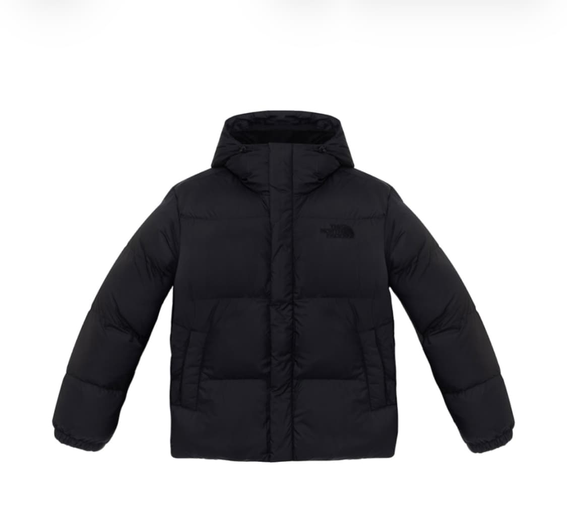 [100] 노스페이스 리버튼 온 볼 후드 블랙 패딩 상품이미지1