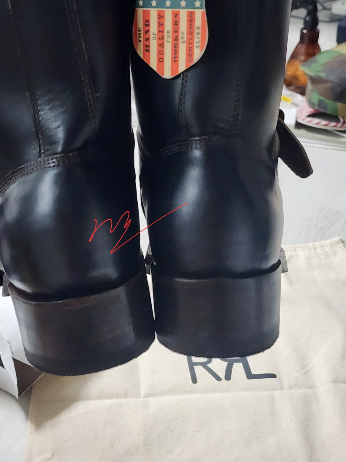 (새상품) rrl 더블알엘 엔지니어부츠 8D 상품이미지9