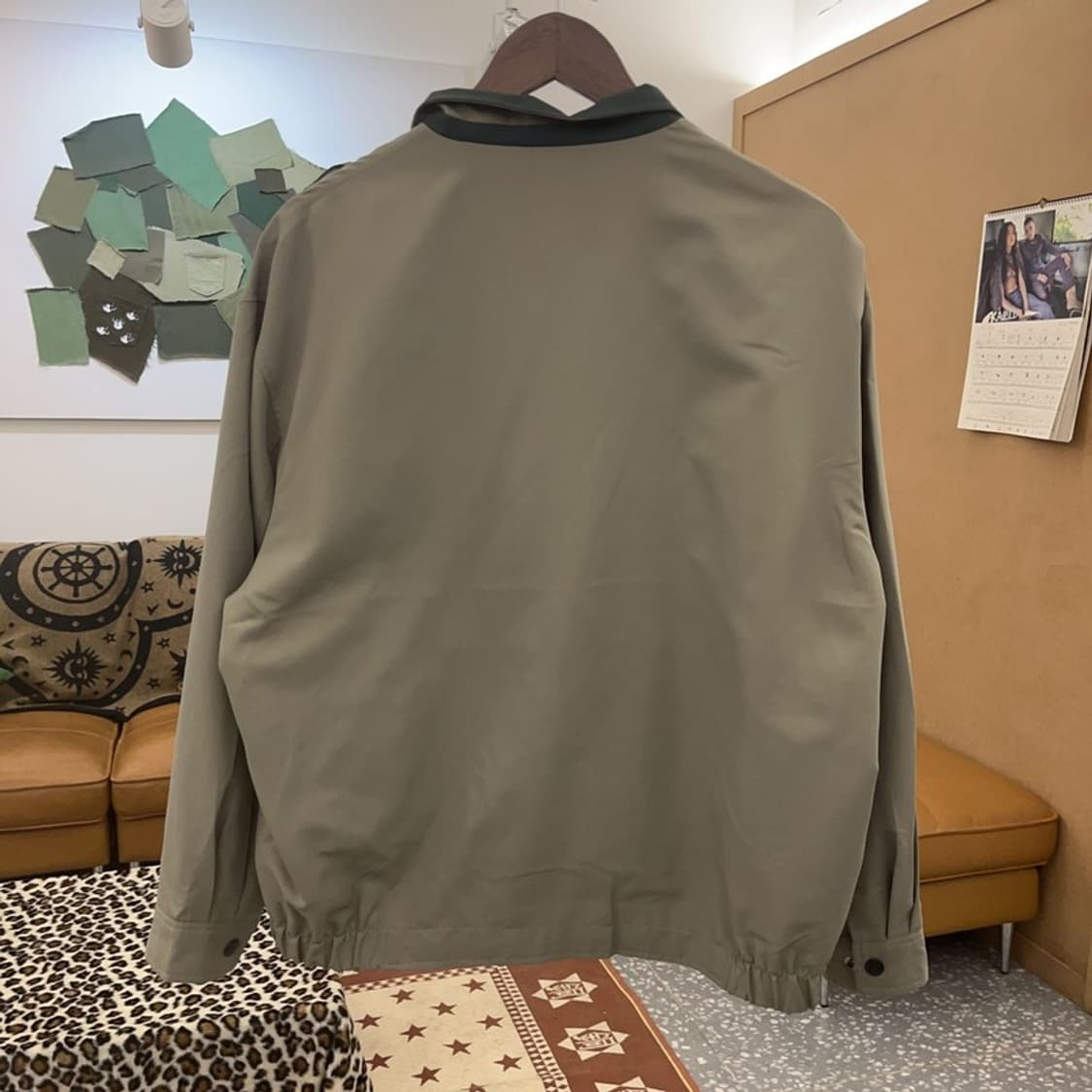 입생로랑 빈티지 시크 90's 폴리쉘 블루종 자켓 100 C09226 상품이미지4