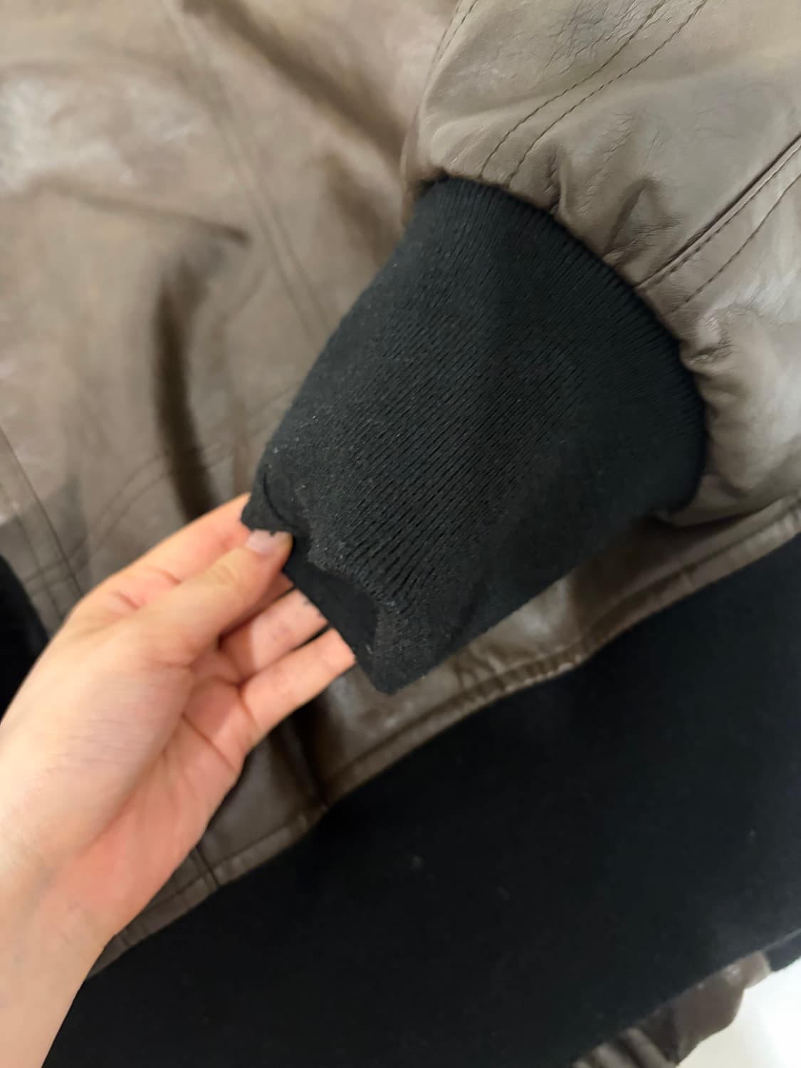 웰빙익스프레스 가죽 자켓 브라운 S 상품이미지4