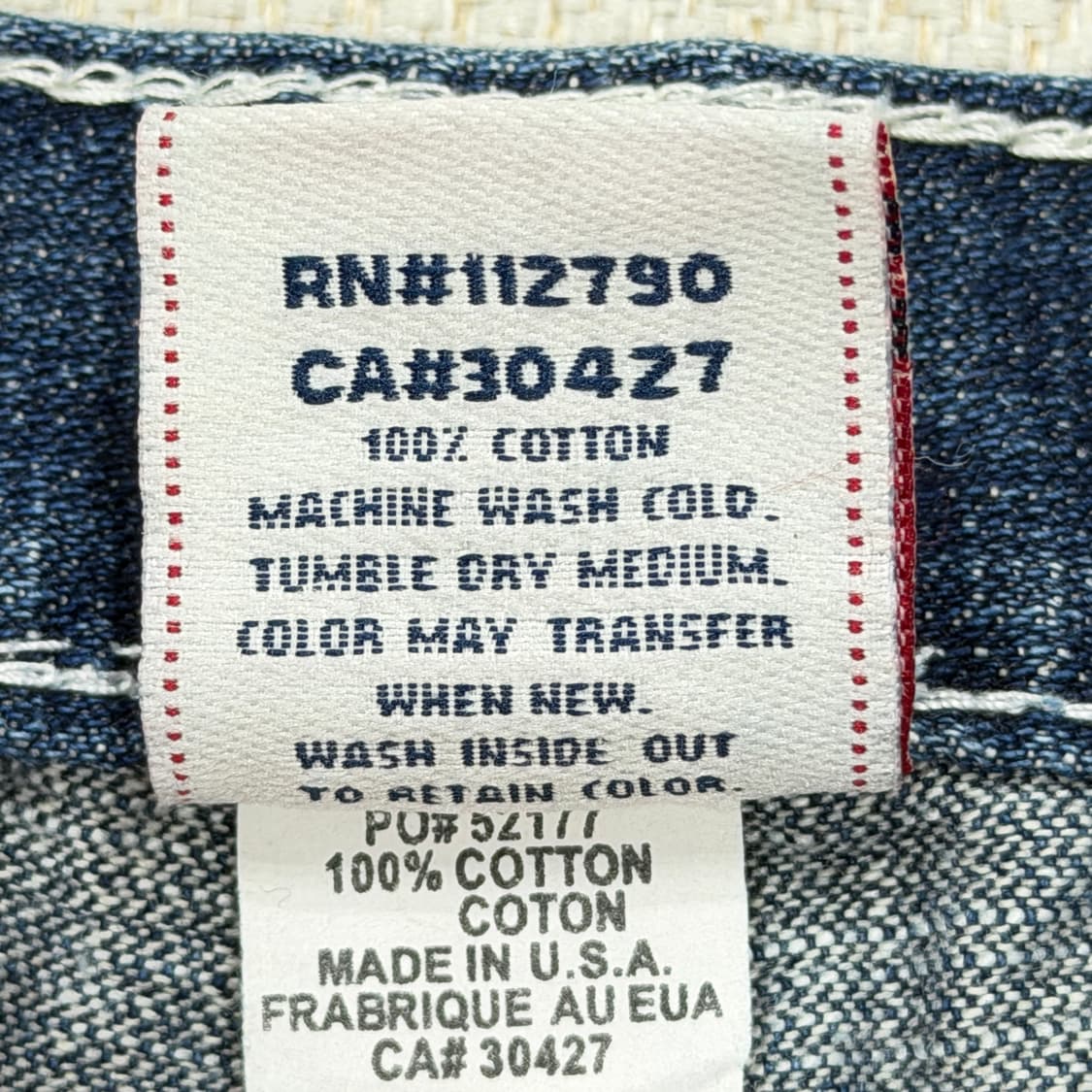 트루릴리전 빈티지 스티치  Y2K 데님 숏팬츠 바지 30 상품이미지4