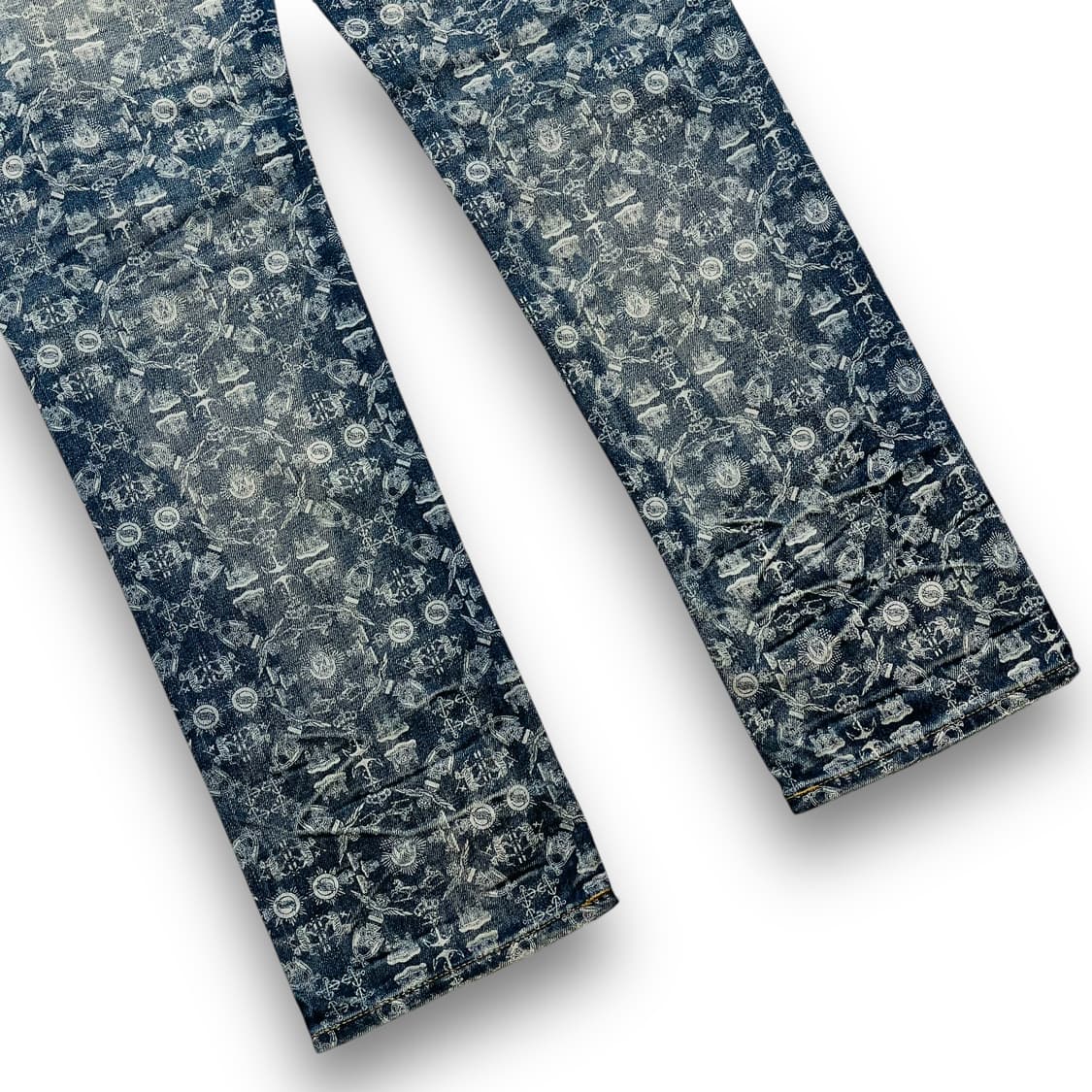 빌리어네어 보이즈 클럽 모노그램 로고 빈티지 워싱 데님 팬츠 상품이미지6