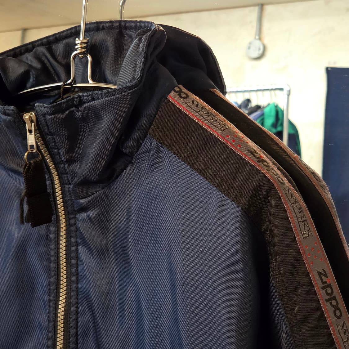 일본 빈티지 지포라이터 누빔 아노락 후드 상품이미지3