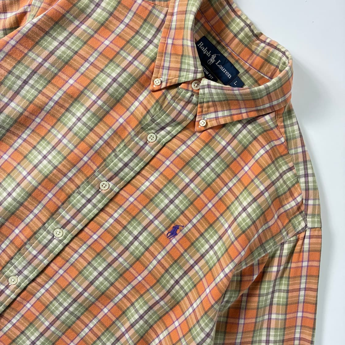 Polo  폴로 랄프로렌 자수 코튼 체크 셔츠 상품이미지3