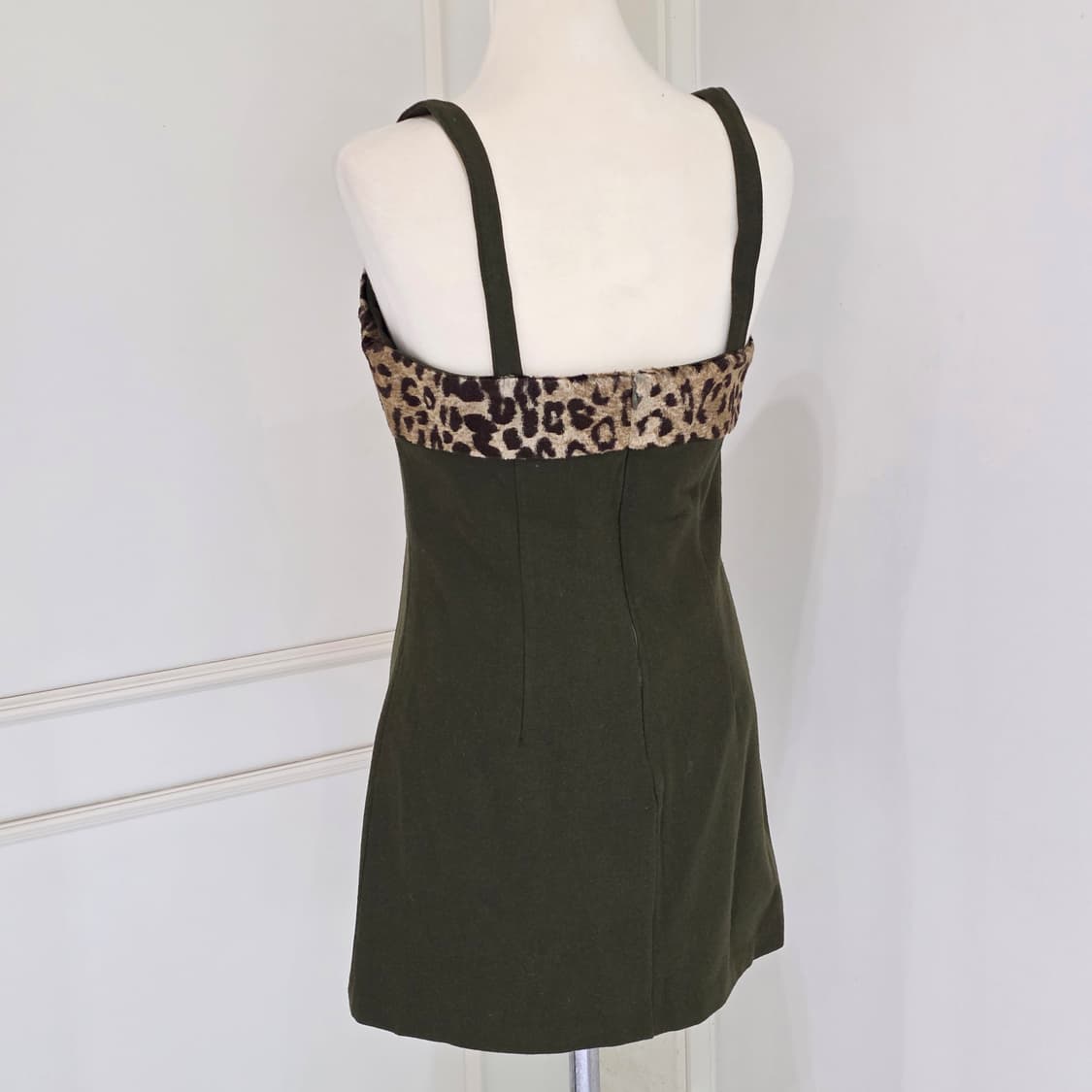 유럽빈티지) 호피레오파드 오네갸루 뷔스티에 원피스 상품이미지4