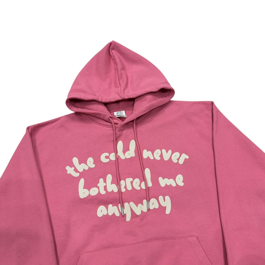 더바이닐하우스 네버 콜드 스웻 후드티 핑크 L 상품이미지2