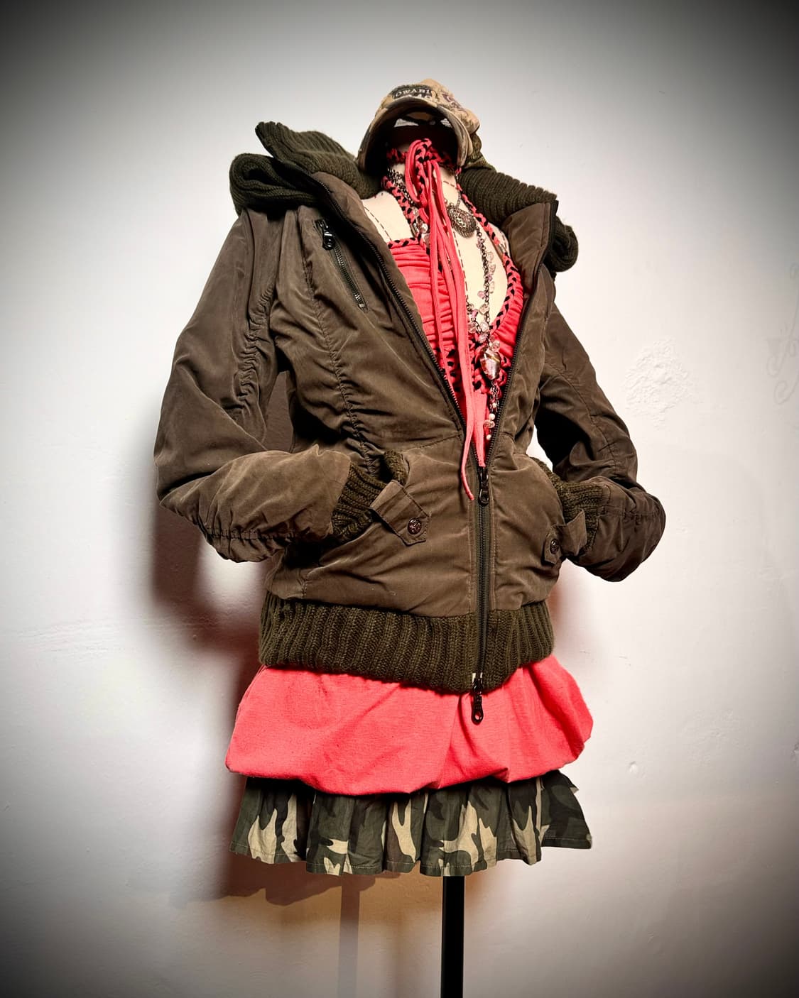 2000s 셔링 디테일 야상자켓 상품이미지3